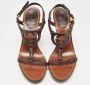 Gucci Vintage Pre-owned Leather sandals Brown Dames - Thumbnail 2