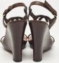 Gucci Vintage Pre-owned Leather sandals Brown Dames - Thumbnail 4