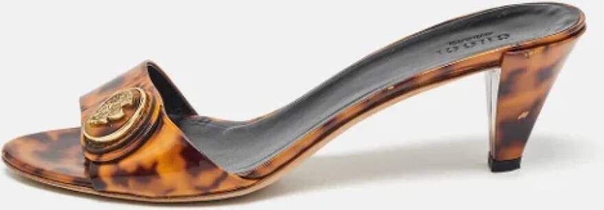 Gucci Vintage Pre-owned Leather sandals Brown Dames