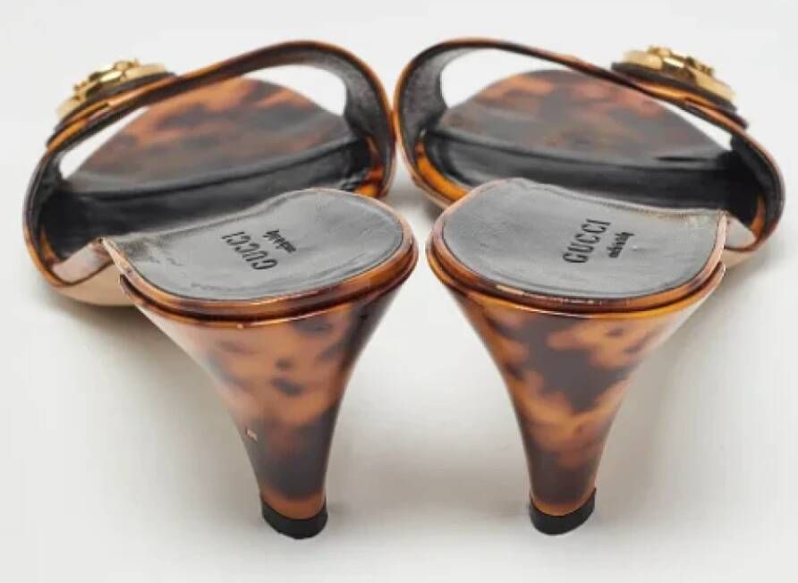 Gucci Vintage Pre-owned Leather sandals Brown Dames