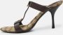 Gucci Vintage Pre-owned Leather sandals Brown Dames - Thumbnail 2
