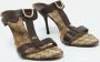 Gucci Vintage Pre-owned Leather sandals Brown Dames - Thumbnail 4