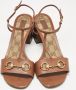 Gucci Vintage Pre-owned Leather sandals Brown Dames - Thumbnail 2