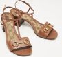Gucci Vintage Pre-owned Leather sandals Brown Dames - Thumbnail 3