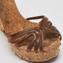 Gucci Vintage Pre-owned Leather sandals Brown Dames - Thumbnail 5
