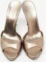 Gucci Vintage Pre-owned Leather sandals Gray Dames - Thumbnail 3