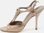 Gucci Vintage Pre-owned Leather sandals Gray Dames - Thumbnail 2