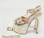 Gucci Vintage Pre-owned Leather sandals Gray Dames - Thumbnail 9