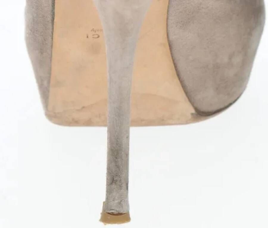 Gucci Vintage Pre-owned Leather sandals Gray Dames