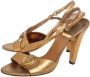 Gucci Vintage Pre-owned Leather sandals Gray Dames - Thumbnail 3