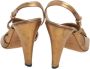 Gucci Vintage Pre-owned Leather sandals Gray Dames - Thumbnail 4