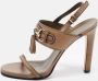 Gucci Vintage Pre-owned Leather sandals Green Dames - Thumbnail 2
