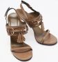 Gucci Vintage Pre-owned Leather sandals Green Dames - Thumbnail 4