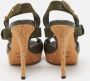 Gucci Vintage Pre-owned Leather sandals Green Dames - Thumbnail 5