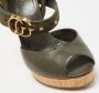 Gucci Vintage Pre-owned Leather sandals Green Dames - Thumbnail 7