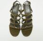 Gucci Vintage Pre-owned Leather sandals Green Dames - Thumbnail 3