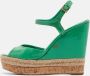 Gucci Vintage Pre-owned Leather sandals Green Dames - Thumbnail 2