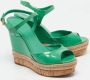 Gucci Vintage Pre-owned Leather sandals Green Dames - Thumbnail 4