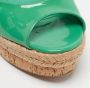 Gucci Vintage Pre-owned Leather sandals Green Dames - Thumbnail 7