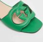 Gucci Vintage Pre-owned Leather sandals Green Dames - Thumbnail 7