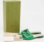 Gucci Vintage Pre-owned Leather sandals Green Dames - Thumbnail 9