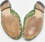 Gucci Vintage Pre-owned Leather sandals Green Dames - Thumbnail 6