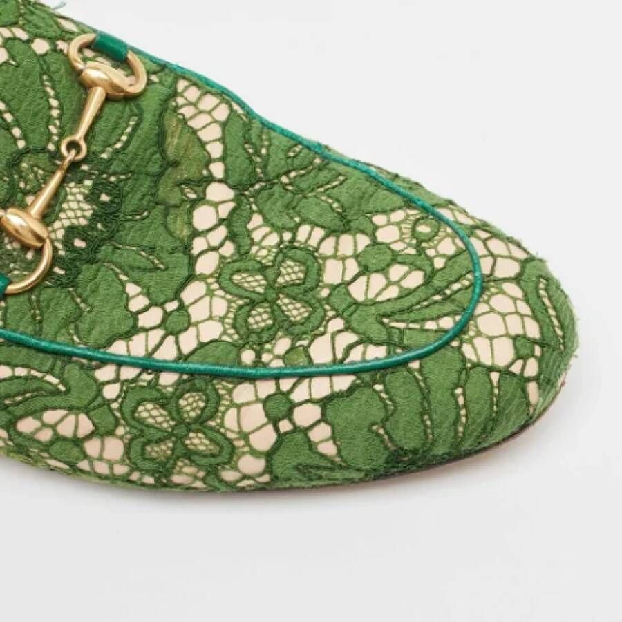 Gucci Vintage Pre-owned Leather sandals Green Dames