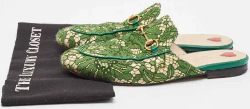 Gucci Vintage Pre-owned Leather sandals Green Dames