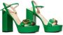 Gucci Vintage Pre-owned Leather sandals Green Dames - Thumbnail 6