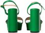 Gucci Vintage Pre-owned Leather sandals Green Dames - Thumbnail 9
