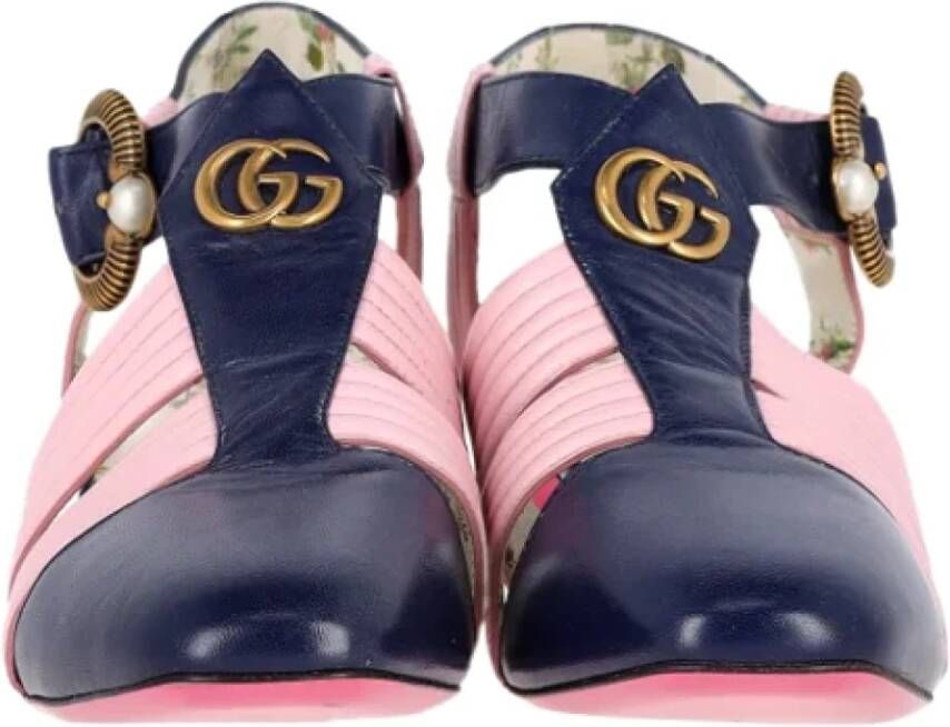 Gucci Vintage Pre-owned Leather sandals Multicolor Dames