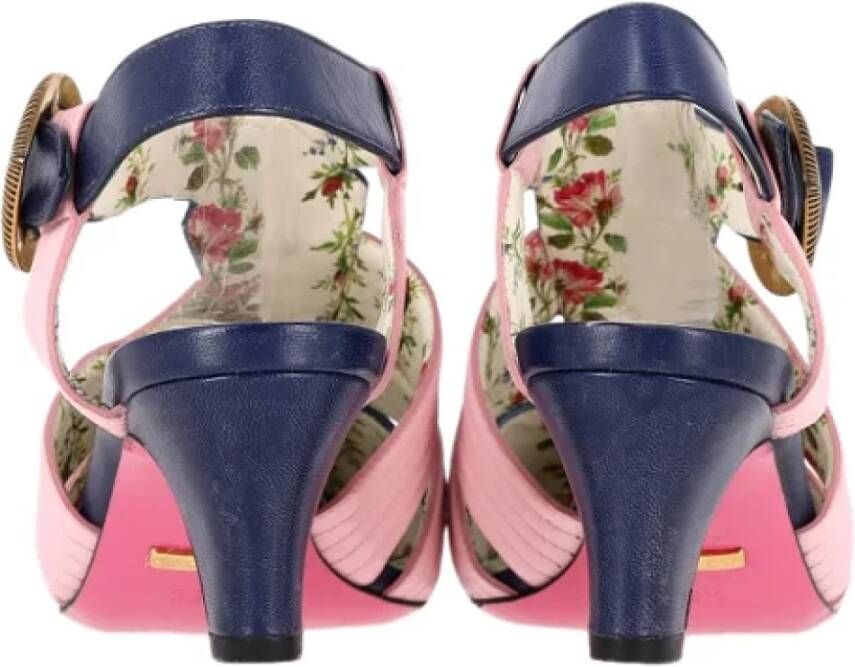 Gucci Vintage Pre-owned Leather sandals Multicolor Dames