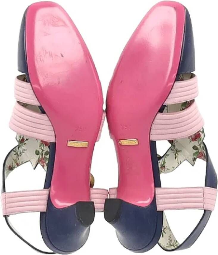 Gucci Vintage Pre-owned Leather sandals Multicolor Dames
