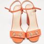 Gucci Vintage Pre-owned Leather sandals Orange Dames - Thumbnail 2