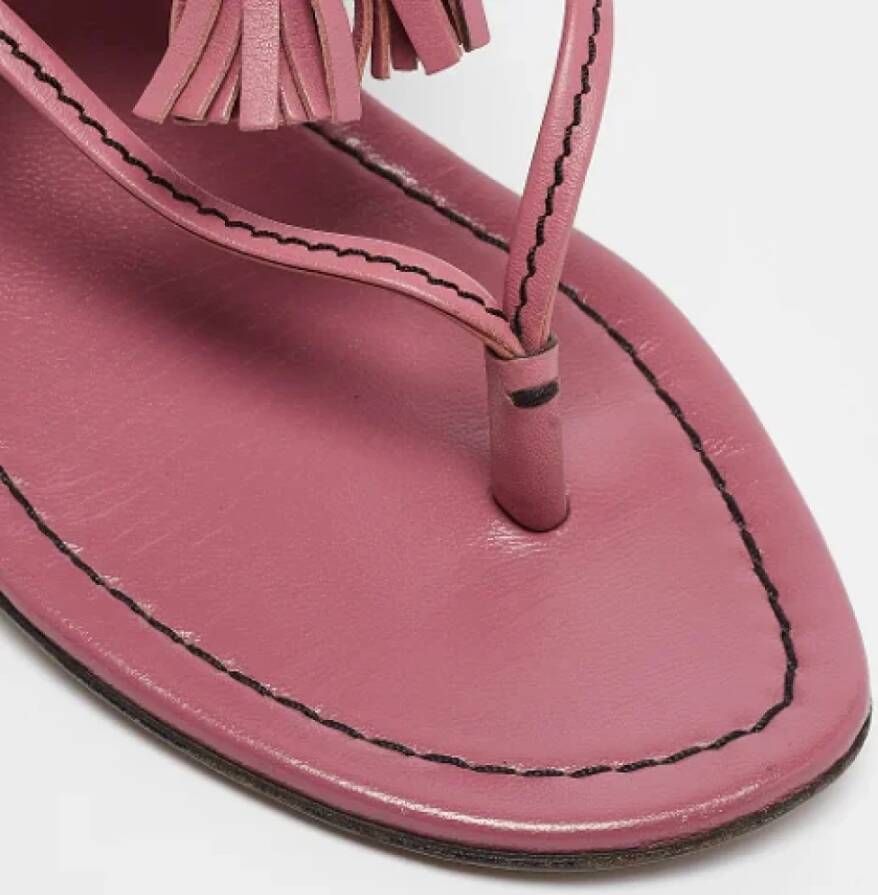 Gucci Vintage Pre-owned Leather sandals Pink Dames