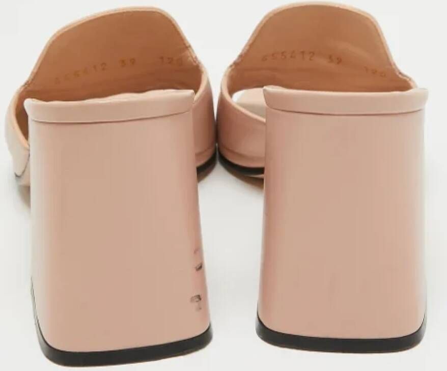 Gucci Vintage Pre-owned Leather sandals Pink Dames