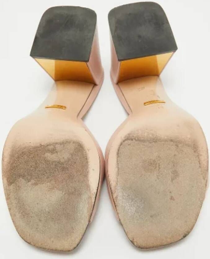 Gucci Vintage Pre-owned Leather sandals Pink Dames