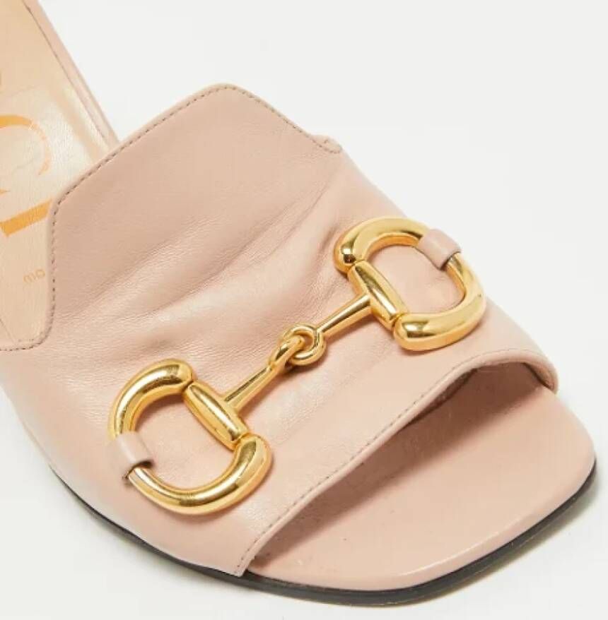 Gucci Vintage Pre-owned Leather sandals Pink Dames