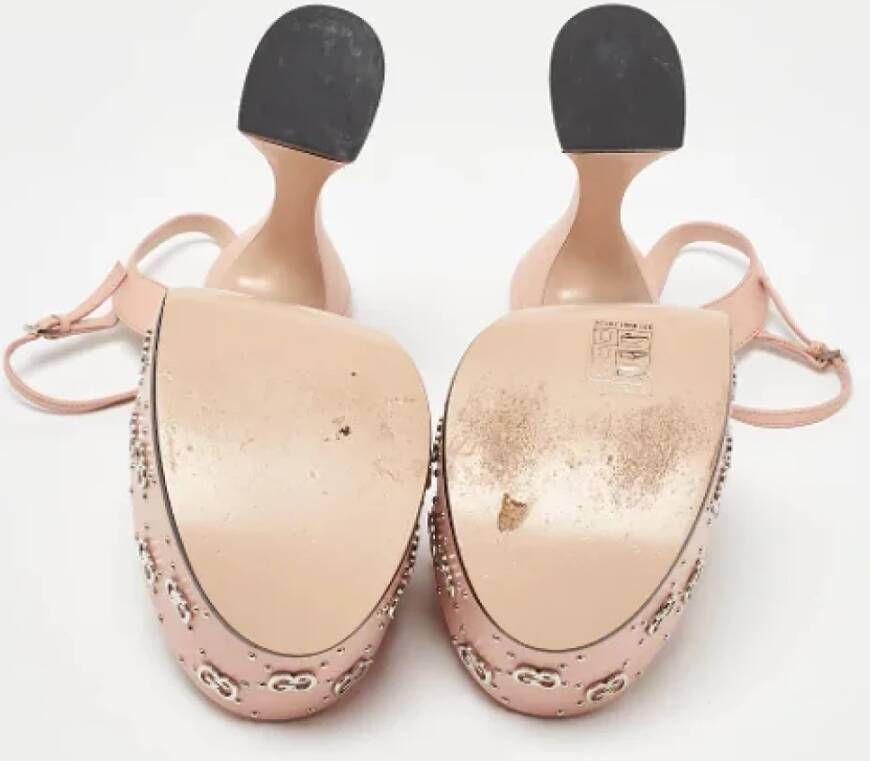Gucci Vintage Pre-owned Leather sandals Pink Dames