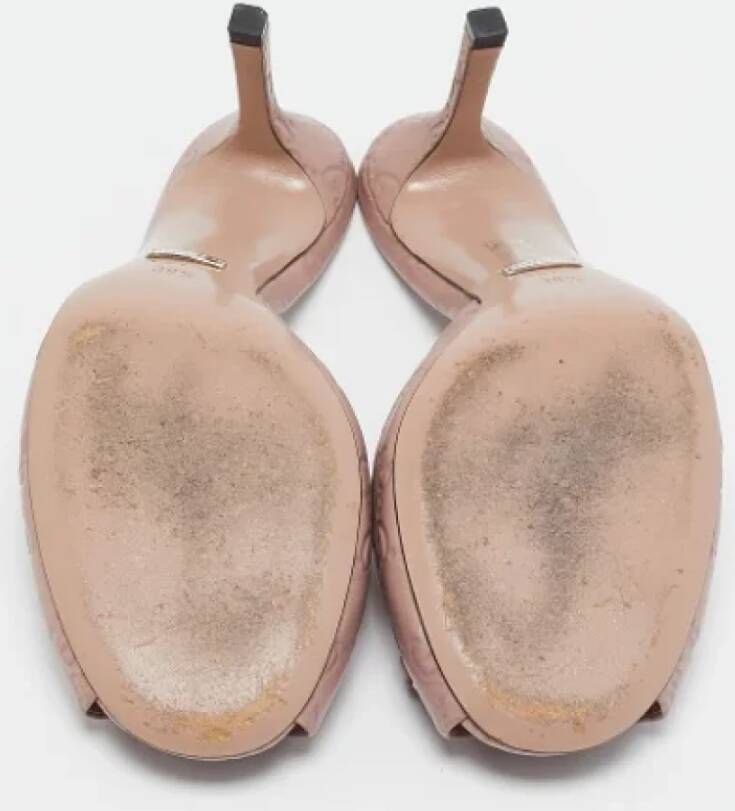 Gucci Vintage Pre-owned Leather sandals Pink Dames