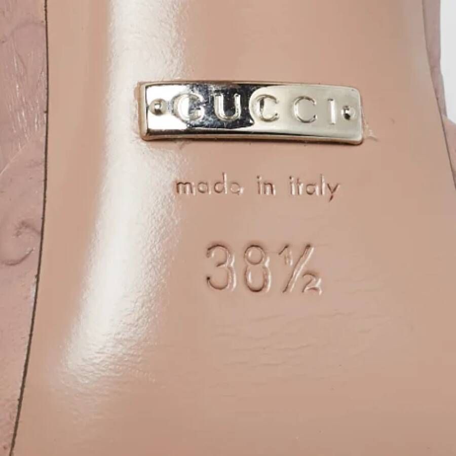 Gucci Vintage Pre-owned Leather sandals Pink Dames