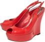 Gucci Vintage Pre-owned Leather sandals Red Dames - Thumbnail 3