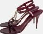 Gucci Vintage Pre-owned Leather sandals Red Dames - Thumbnail 3