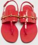 Gucci Vintage Pre-owned Leather sandals Red Dames - Thumbnail 3