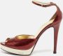 Gucci Vintage Pre-owned Leather sandals Red Dames - Thumbnail 2