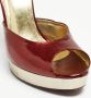 Gucci Vintage Pre-owned Leather sandals Red Dames - Thumbnail 7