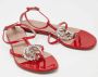 Gucci Vintage Pre-owned Leather sandals Red Dames - Thumbnail 4