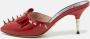 Gucci Vintage Pre-owned Leather sandals Red Dames - Thumbnail 2