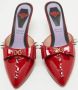 Gucci Vintage Pre-owned Leather sandals Red Dames - Thumbnail 3