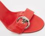 Gucci Vintage Pre-owned Leather sandals Red Dames - Thumbnail 7